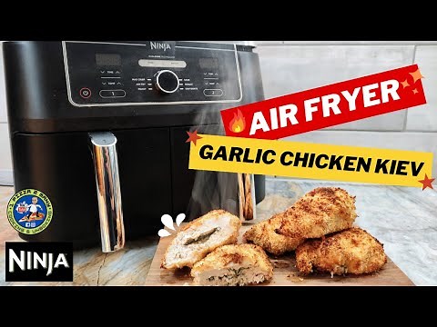 Air Fryer Ultimate Garlic Chicken Kiev Ninja Dual Zone