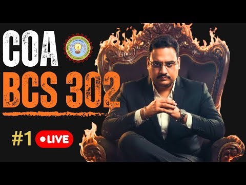 🔴 10 Jan | COA BCS-302 LIVE 🔥 | PYQs + Core Concepts | Exam Fear Removal | Day-1