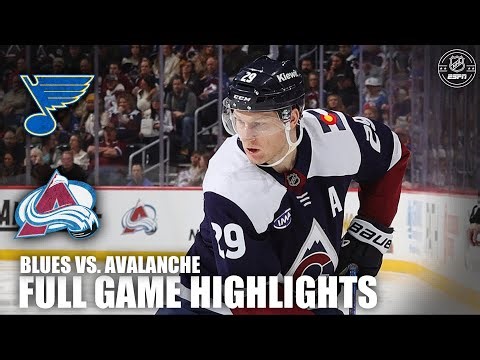 St. Louis Blues vs. Colorado Avalanche | Full Game Highlights | ESPN NHL
