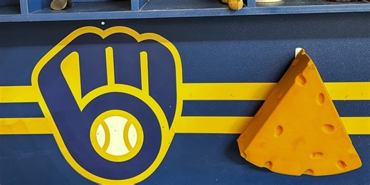 Brewers' broadcast improvised a printed readout in a way you have to see to believe
