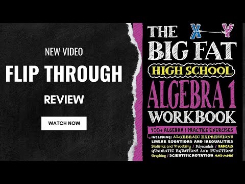The Big Fat High School Algebra 1 Workbook: 400+ Algebra 1 Practice Exercises by Workman Publishing
