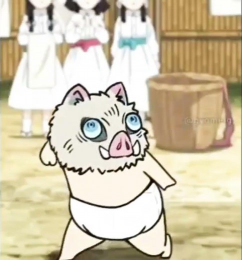 inosuke bailando el rat dance XD