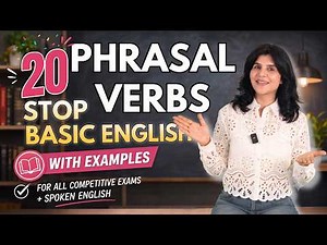 20 Phrasal Verbs In English Grammar With Examples | Spoken English + All Exams | ChetChat