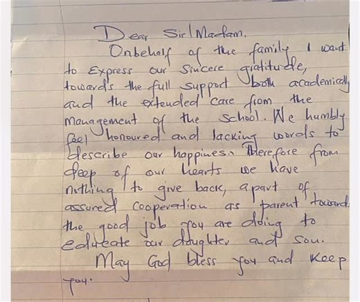 What a lovey letter to receive ❤️ | Educate the Kids