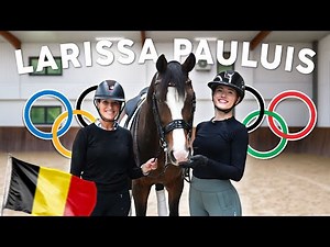 RIDING LESSON WITH AN OLYMPIC HORSE! 🤩 with dressage rider Larissa Pauluis in Belgium 🇧🇪🐴