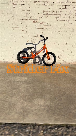 The Strider 14x is designed for riders ages 3-7. Build confidence and riding skills. When you’re ready, bolt on the Easy-Ride pedal kit and you’re ready for the trail! @striderbikes #strider #firstbike #placerville | Rufus Cycles