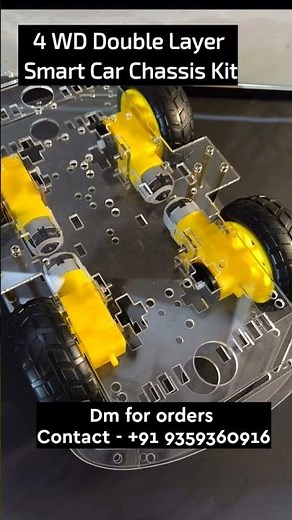 4 WD Car Chassis Kit | #arduino #arduinoproject #iot #shorts #arduinotutorials #unboxing #carkit
