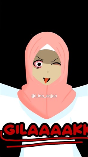panggil aku perempuan gilaa🤪‼️~ib:@AisyahAsamishort #fyourpage#art #drawing#emoji@Lina_sajaa