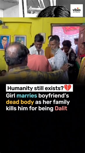 Vibes of People on Instagram: "A 21-year-old girl married her boyfriend’s dead body after her own family allegedly killed him for being Dalit. She applied sindoor to his forehead and declared she would fight for justice till the end.. 💔 #Nanded #MaharashtraNews #DalitLivesMatter #JusticeForSaksham #IndiaNews #CasteViolence #ViralIndia #BreakingNewsIndia #CrimeAlertIndia #IndianSociety #RealStories #Injustice #NewsUpdate #TrendingReelsIndia #ReelsInIndia #StayAware #HonourKilling #IndiaReelsTren