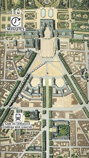 Comment accéder au château de Versailles en venant de la gare Versailles Château ?