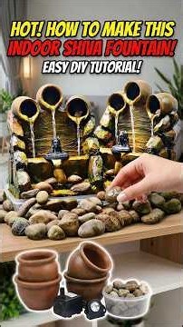 Transforming Styrofoam Using Into a Multi Tiered Lord Shiva Waterfall Fountain