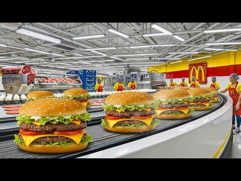 Inside a Modern McDonald’s Factory: From Raw Ingredients to the Finished Burger (Full Process)