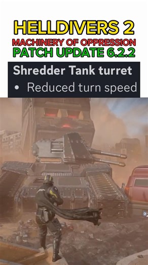 Shredder Tank NERF After Patch Update 6.2.2 - Helldivers 2