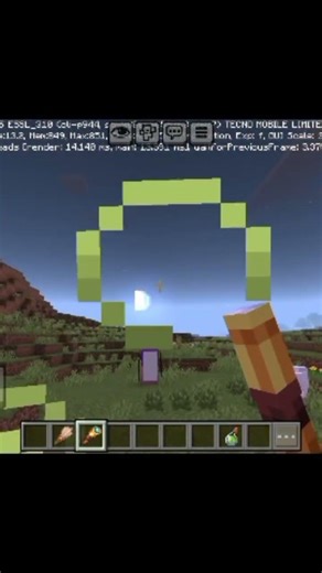 oh my god a single player Minecraft pocket edition ke andar khelta hun