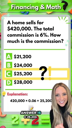 National Real Estate Exam – Math Practice Questions #realestate #realestateexamprep #realestateexam