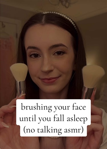 ASMR Face Brushing for Sleep and Relaxation