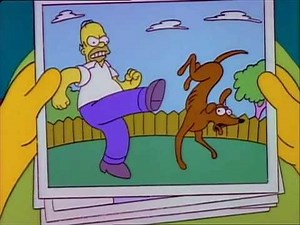 The Simpsons - Lost Dog Photo