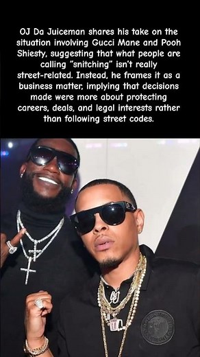 OJ Da Juiceman Clears the Air on Gucci Mane & Pooh Shiesty Drama… “That Ain’t Snitching" #guccimane
