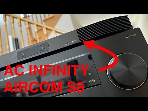 AC Infinity Aircom S8 Exhaust Cooling Fan for Audio Video Equipments