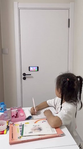 You never know what the child is doing when she's doing her homework alone in the room#fyp | My Daughter