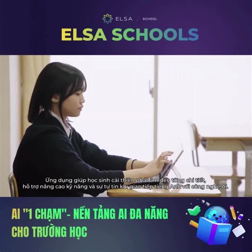 🎉 10 năm ELSA đồng hành cùng giáo dục tiếng Anh Không chỉ là công nghệ AI, ELSA mang đến giải pháp đã được kiểm chứng trong môi trường trường học. 🎯Bạn là Hiệu trưởng đang kiếm tìm nền tảng nâng cao kỹ năng giao tiếp tiếng Anh của học sinh 🎯Bạn là Hiệu trưởng mà phụ huynh phê bình về khả năng nói tiếng Anh thiếu tự tin của con em họ 👉 Giải pháp phát triển kỹ năng giao tiếp cho học sinh trường học 2026 💯 Vừa cao cấp hóa thương hiệu - Thu hút đầu vào 💯 Vừa giảm workflow công việc - Tăng chất