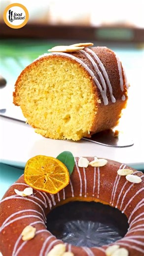Food Fusion on Instagram: "Soft, fragrant, and full of citrusy goodness 🍊This Orange Almond Cake is perfectly moist with nutty almond flavors and a fresh orange aroma. An elegant bake that’s simple to make and lovely to enjoy. #FoodFusion #HappyCookingToYou #OrangeCake #bakingrecipes"