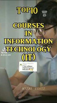 Top10 courses in information technology(IT)#Top10Courses #InformationTechnology #LearnIT #ITSkills