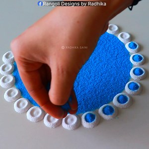 5.1M views · 29K reactions | Best Rangoli Hacks You Must Try | Simple Rangoli | Happy Diwali Rangoli 2025 | Rangoli Designs by Radhika | Facebook