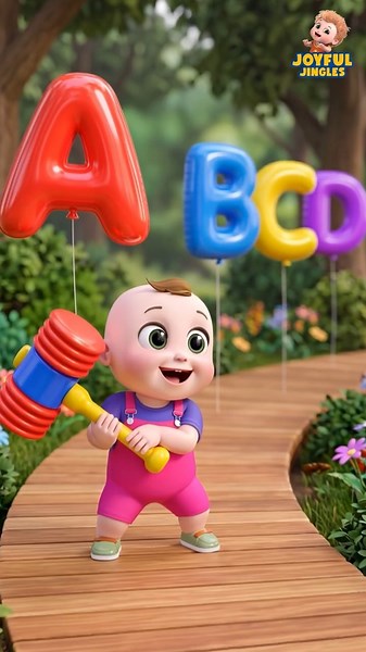 ABC Song for Kids | A - D | Abc Balloon | Nursery Rhymes & Kids Song #shorts #rhymes