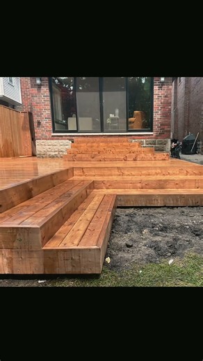 Deck & Landscaping Before → After 🌿 Backyard Transformation