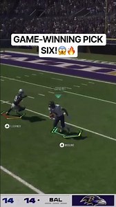 GAME-WINNING PICK SIX at the END of the Game!😱🏈🔥#madden #viral