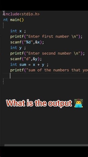 what is the output 👨‍💻#programming #coding #codingbat #clanguage #project #python