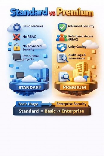 What is Databricks standard and premium workspace?