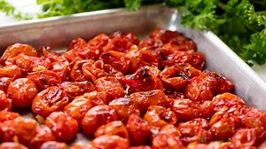 You can make Easy Oven Roasted Tomatoes using either plum tomatoes or cherry tomatoes. Quick and easy oven roasted tomatoes add flavor to any meal! WRITTEN RECIPE: https://thestayathomechef.com/roasted-tomatoes/ | The Stay At Home Chef