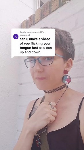 Replying to @acdcacdc12 that's why they call me Flicker 😛 #longtongue #tonguetricks #tongueflicking #tonguetwister #longtonguegoddess