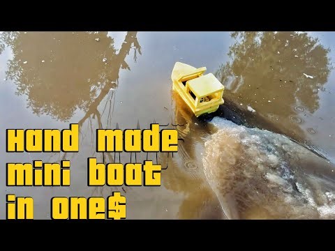 DIY Mini Motor Boat | Easy Foam Boat with Motor and Battery | Science Project #boat #diy