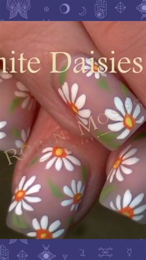 20 reactions |  Flower Nails for Spring 2024  #daisynails #nailart #flowernails #springnails #springnails2024 #robinmosesnailart | Robin Moses Nail Art | Facebook