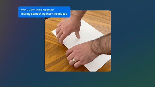 Today we’re releasing V-JEPA, a method for teaching machines to understand and model the physical world by watching videos. This work is another important step towards Yann LeCun's outlined vision of AI models that use a learned understanding of the world to plan, reason and accomplish complex tasks. Details ➡️ https://bit.ly/3SZFLnO Code ➡️ https://bit.ly/3uyMmMK As part of this release we’re also sharing a collection of V-JEPA, or Video Joint Embedding Predictive Architecture vision models tra