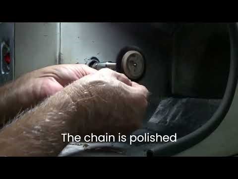 Gold long curb link chain repair