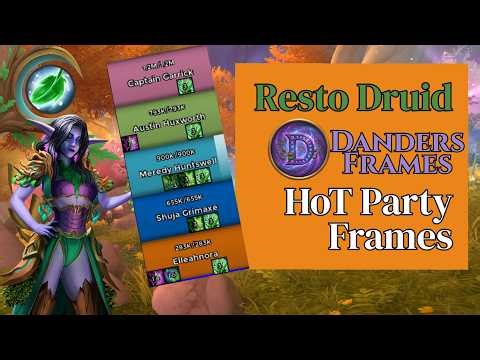 HoT Party Frames for Resto Druid | Midnight S1 | Danders Frames