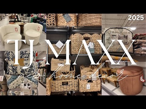 2025 HIGH END HOME DECOR FINDS AT TJ MAXX || NEW HOME DECOR SHOP WITH ME!