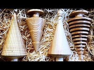 Tutorial how to make Wooden Christmas Tree. Wood turning. DIY (part 2)