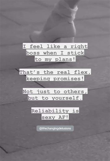 Can you relate? Keeping to your word is Sexy AF! Am I right? Tap that follow button if you want daily motivation and mindset tips straight to your feed! #mindsetmotivation #mindsetshift #selflovejourney #empowerment