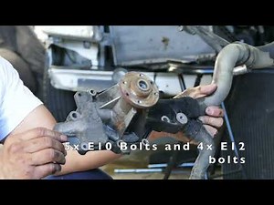 Removing 2004 Sprinter water pump (DIY)