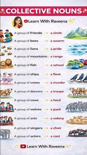 Collective Nouns in english |Definition of collective nouns |most commonly used collective nouns
