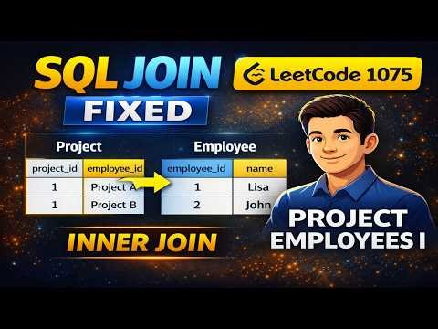 LeetCode 1075 SQL Solution | Project Employees I | Step-by-Step