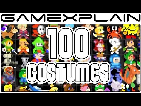All 100 amiibo costumes in Super Mario Maker - Level Showcase