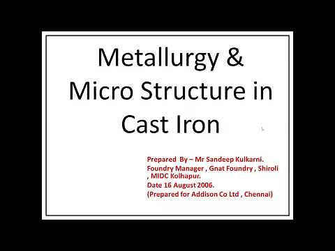 Metallurgy & Micro Structure in Grey cast iron