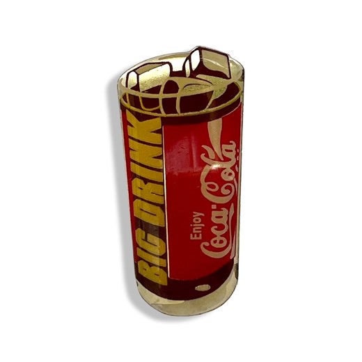 Vintage Coca Cola Pin: Big Drink Collectible - Etsy