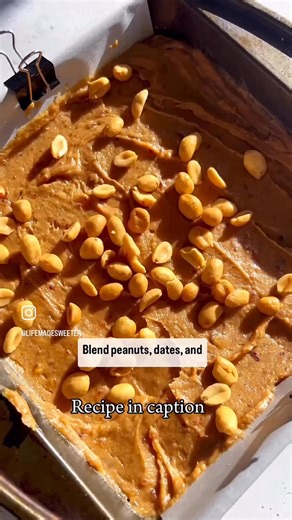 6K views · 27 reactions | These Homemade Snickers Bars are a no-bake sweet treat and a gluten-free and dairy-free twist on the classic snickers candy bar with layers of gooey caramel, roasted peanuts - topped over a soft + chewy cookie base + coated in melty chocolate and make a wholesome sweet treat for Halloween or any time. Full printable recipe: https://lifemadesweeter.com/vegan-snickers/ | Life Made Sweeter | Facebook